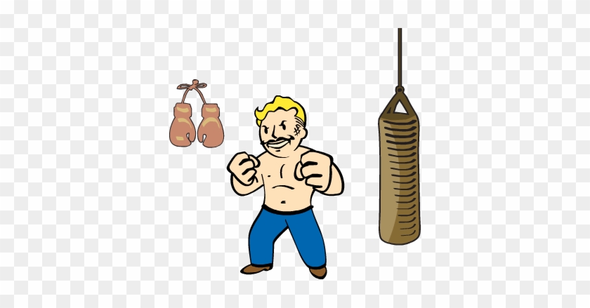 Fallout Clipart Nerd Rage - Fallout 4 Strength Skill Key Ring #495855