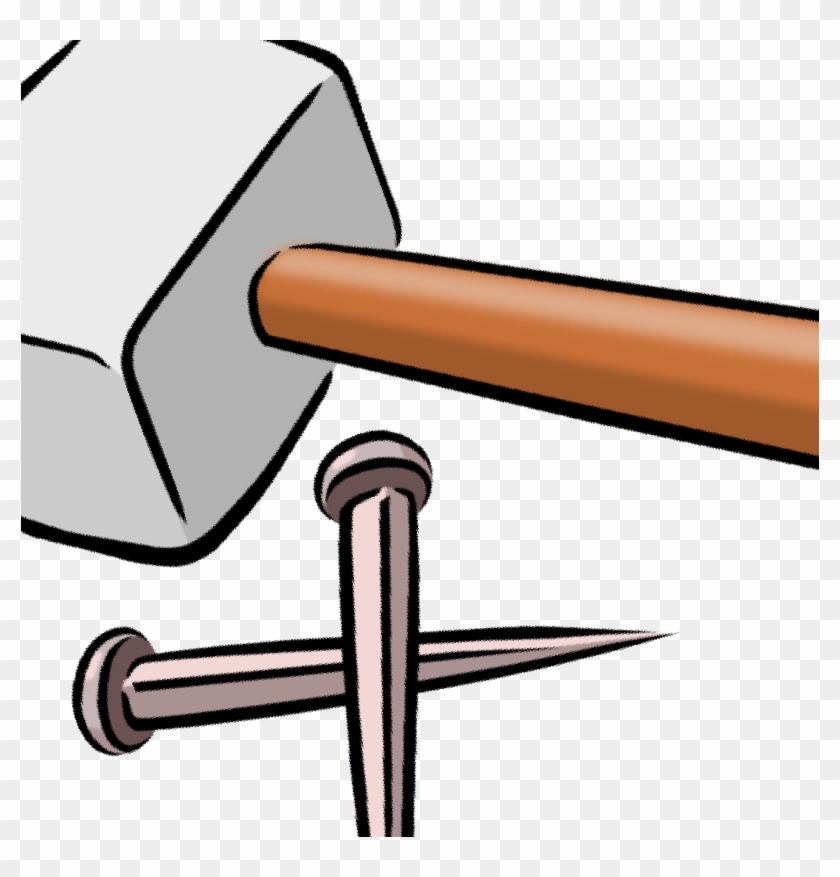 Nail And Hammer Clipart Pictures - Cartoon Hammer And Nails #496060