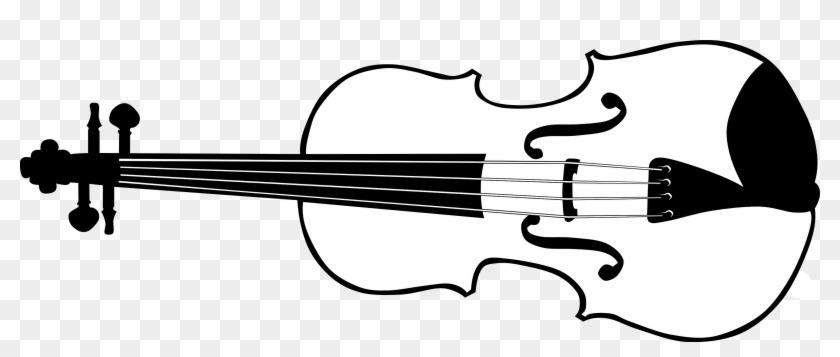 Fiddle Clip Art - Violin Clip Art Black And White #496150