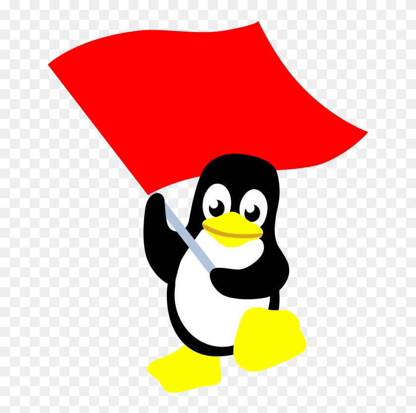 Similar Clip Art - Red Flag Linux Logo #496170