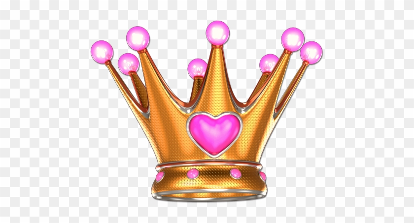 Crown Corona Reina Queen Royalty Realeza Gold Oro Heart - Corona Rosa En Png #496173