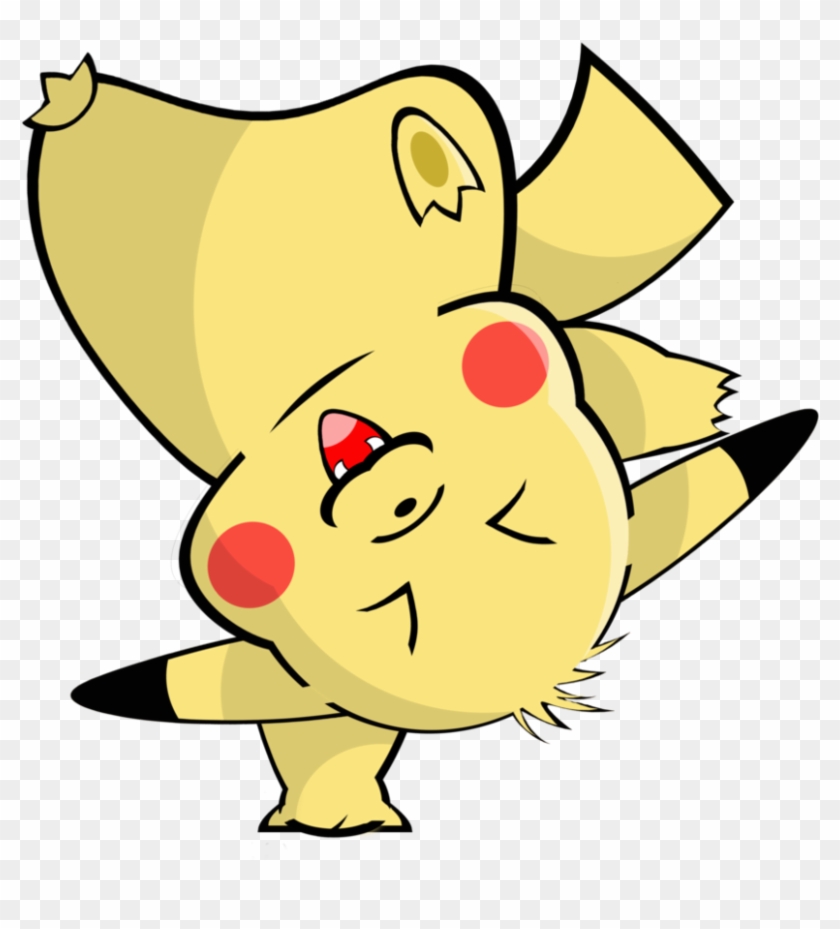 Break Dancing Pika By Toonfreak - Break Dancing Pig Gif #496610