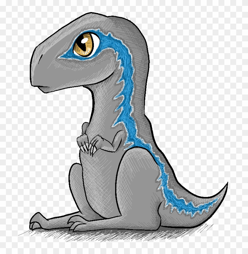 Baby Velociraptor Drawing - Blue The Raptor Drawings #496706