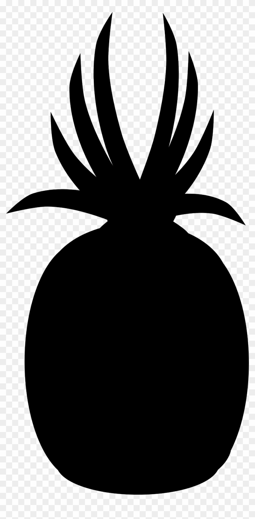 Free Pineapple Silhouette - Pineapple Silhouette Png #496737