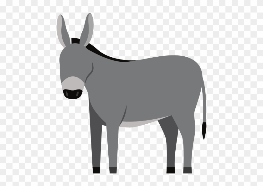 Cartoon Donkey Isolated On White Background - Defense Logistics Agency #496787