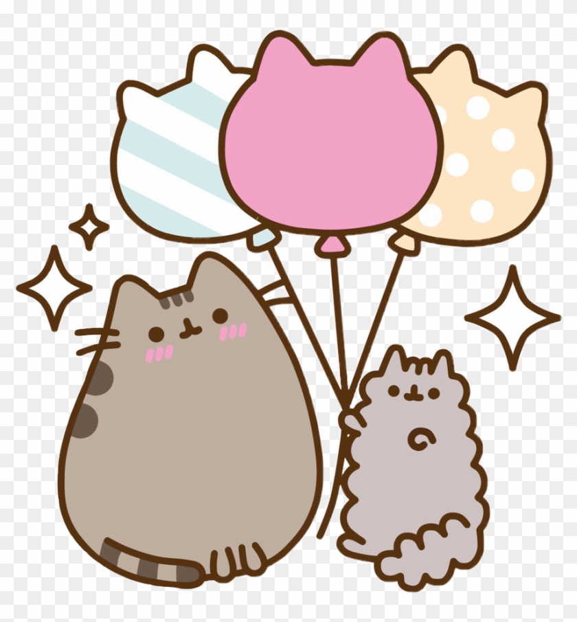 Pusheen Pusheencat Pusheenthecat Globos Ballons Cartoon - Pusheen Cat #496886