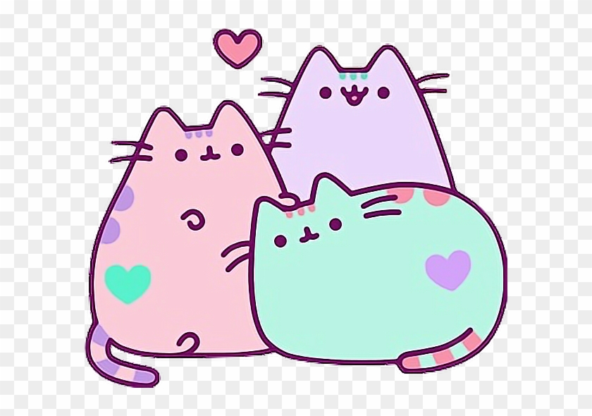 Pusheen Sticker - Pusheen Pink And Purple #496890