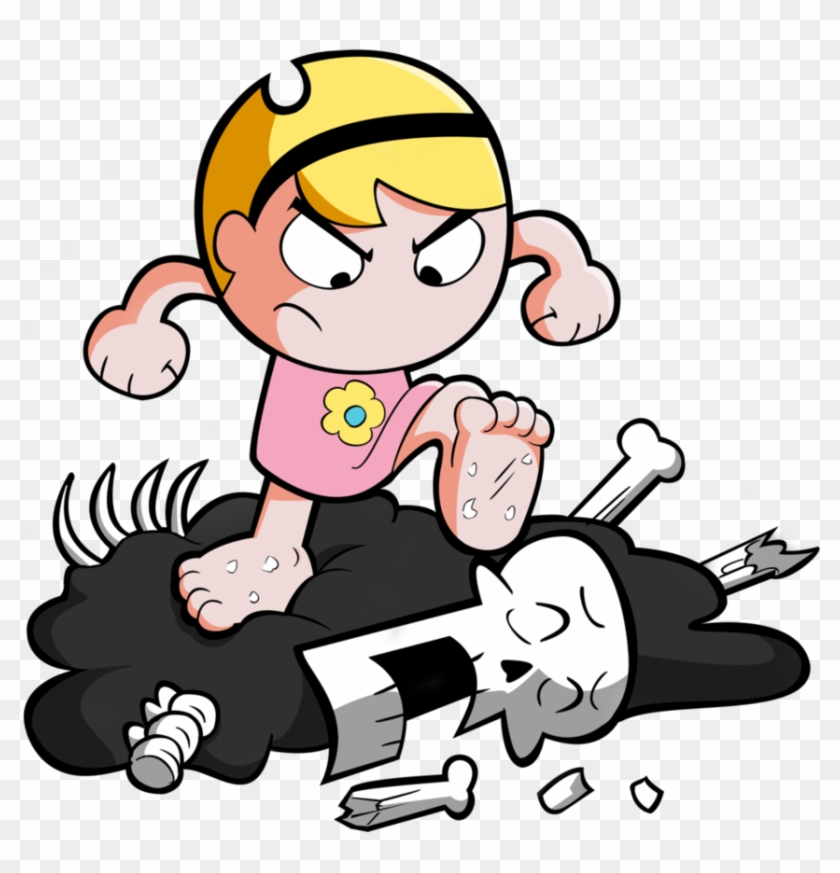 Mandy Vs Grim By Waffengrunt - Grim Adventures Of Billy And Mandy Mandy Stomp #496942