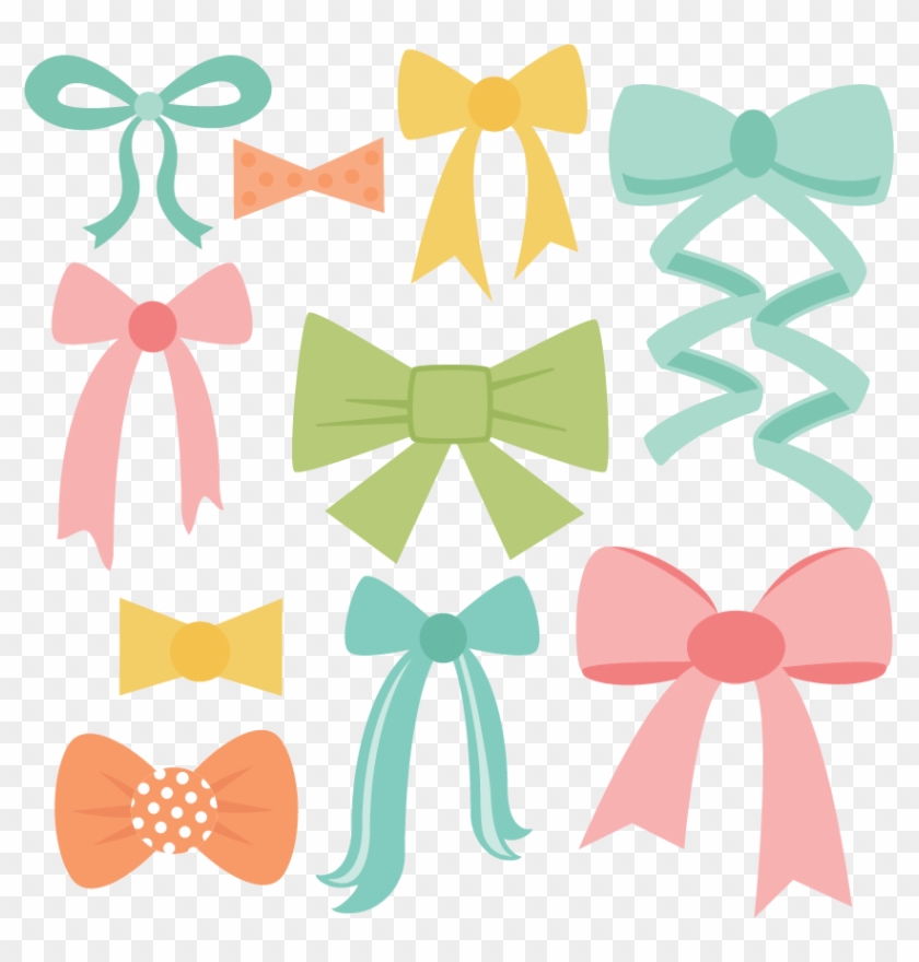 Bow Set Svg Cut Files Bow Svg Files Ribbon Svg Cuts - Free Bow Cut File #497010
