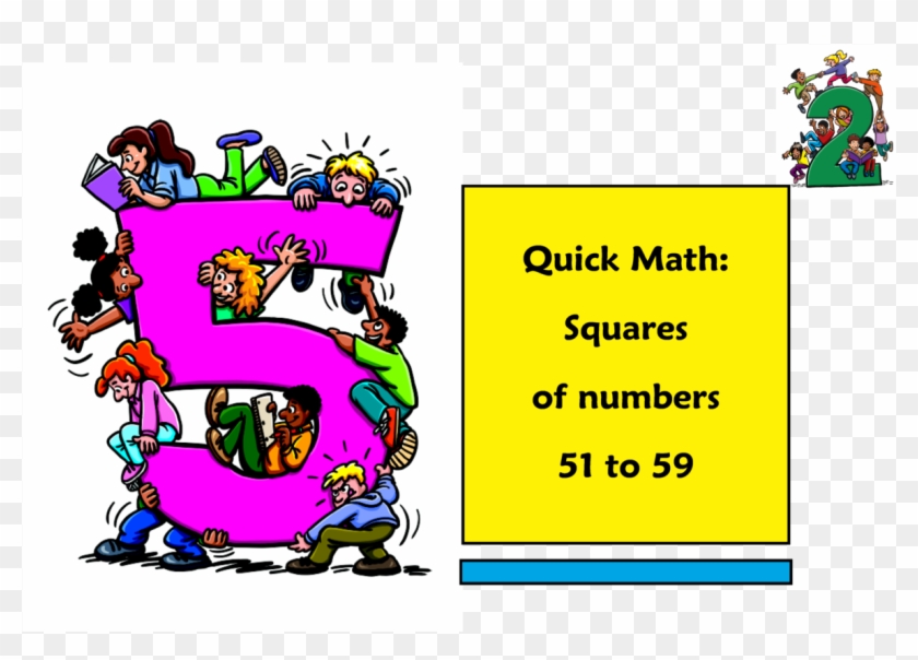 Squaring Numbers 51 To - Fifth Grade Math Book #497053