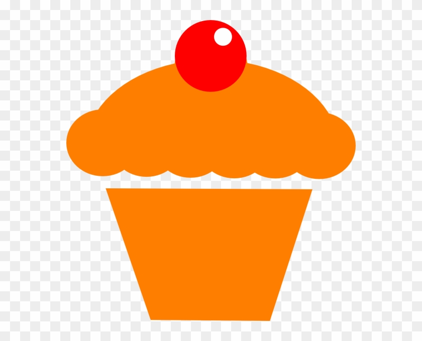 Related Orange Cupcake Clipart - Ice Cream Cone Silhouette #497067
