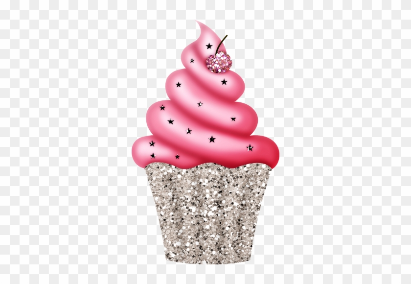 Cupcake - Glitter Cupcake Png #497084