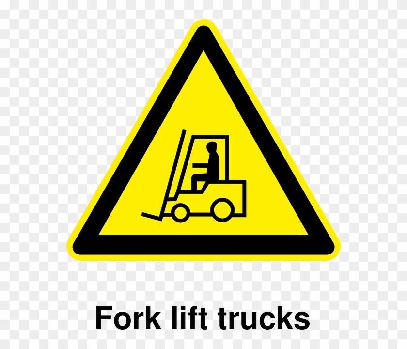 Danger Sign, Symbol, Safety, Cartoon, Signs, Danger - Logo Forklift Png #497156