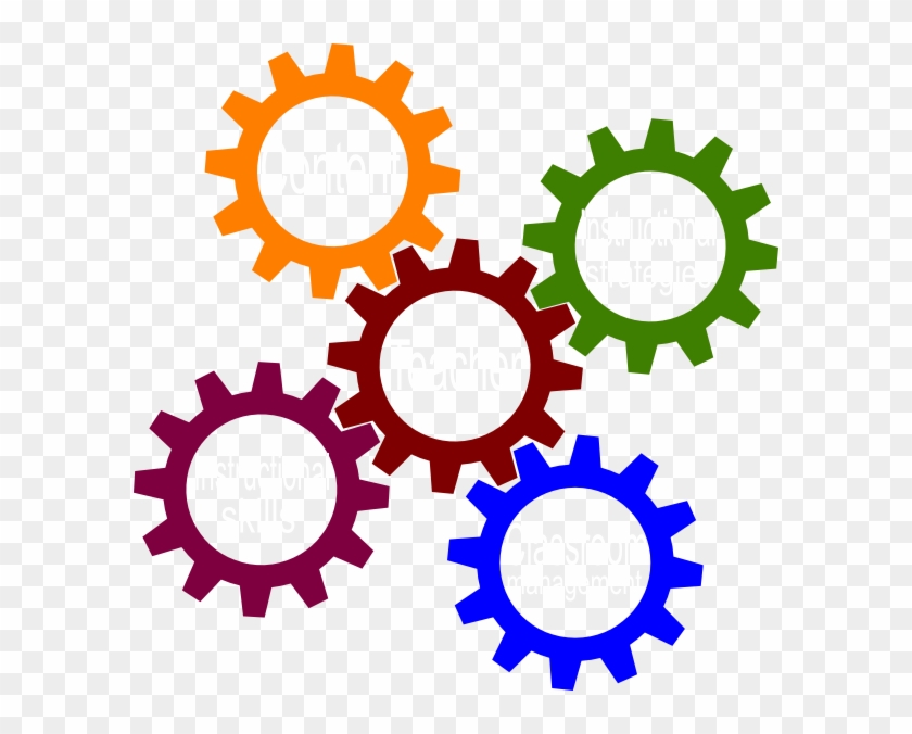 Gear Cog Clipart - Engineering Clipart Black And White #497159