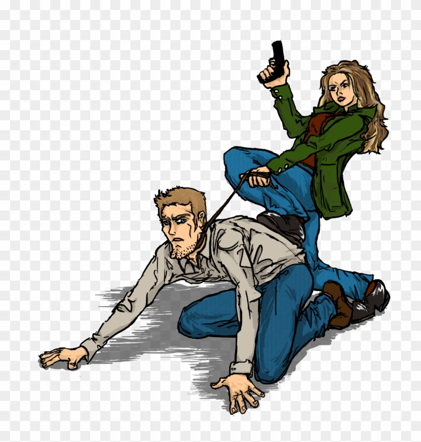 “ She's Got Him On A Leash - Cartoon #497272