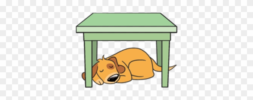 Ball Under The Table Clipart - Cat Under The Table #497397