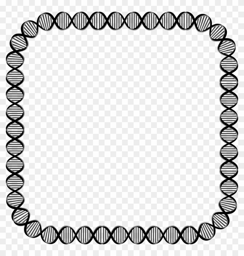 Rounded Square - Dna Border Clipart #497502