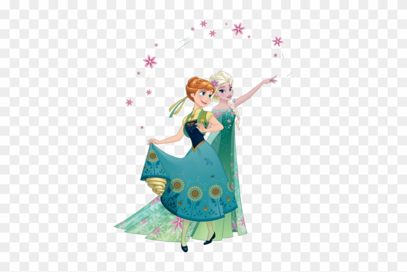 Frozen Fever Wallpaper Possibly Containing A Bouquet - Anna And Elsa Frozen  Fever - Free Transparent PNG Clipart Images Download