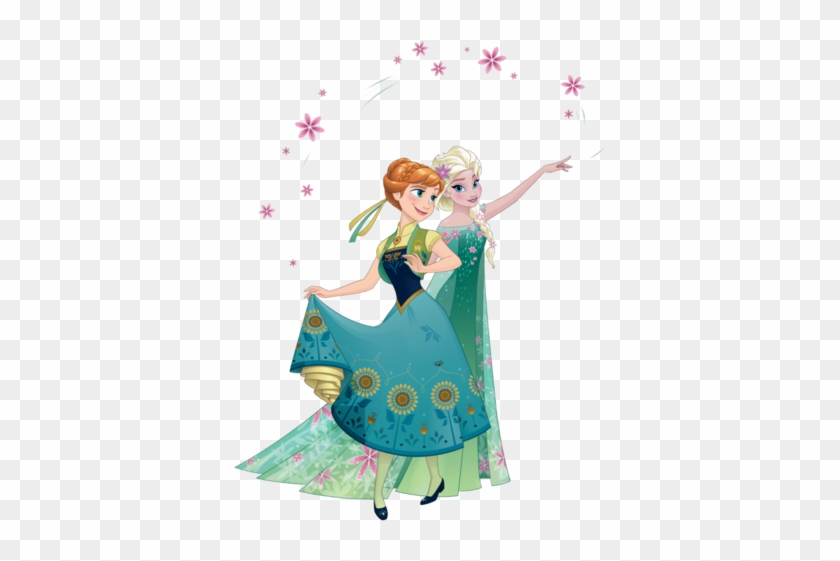 Frozen Fever Wallpaper Possibly Containing A Bouquet - Anna And Elsa Frozen Fever #497531