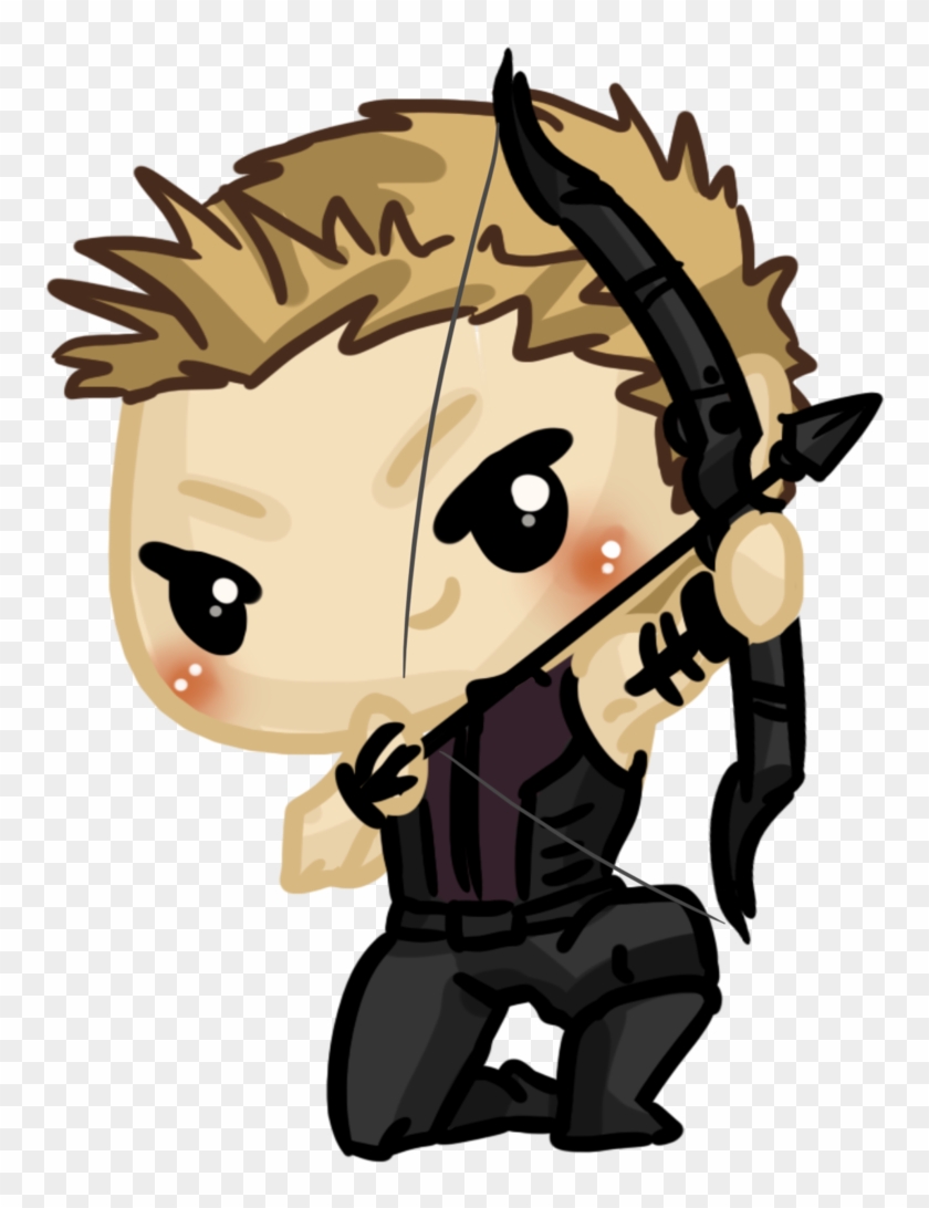 Super Chibis - Hawkeye Drawing Chibi #497537