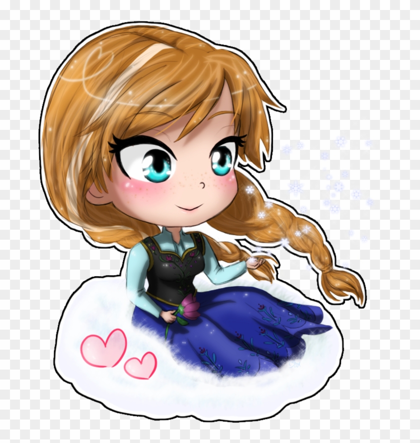 Frozen- Anna Chibi By Tropicalsnowflake - Fan Art Frozen Chibi #497580