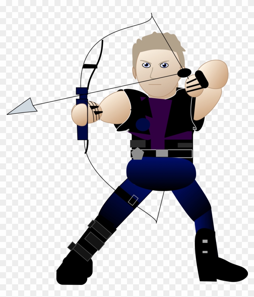 Hawkeye Clint Barton Cartoon By Wildhorsefantasy - Hawkeye Cartoon #497606