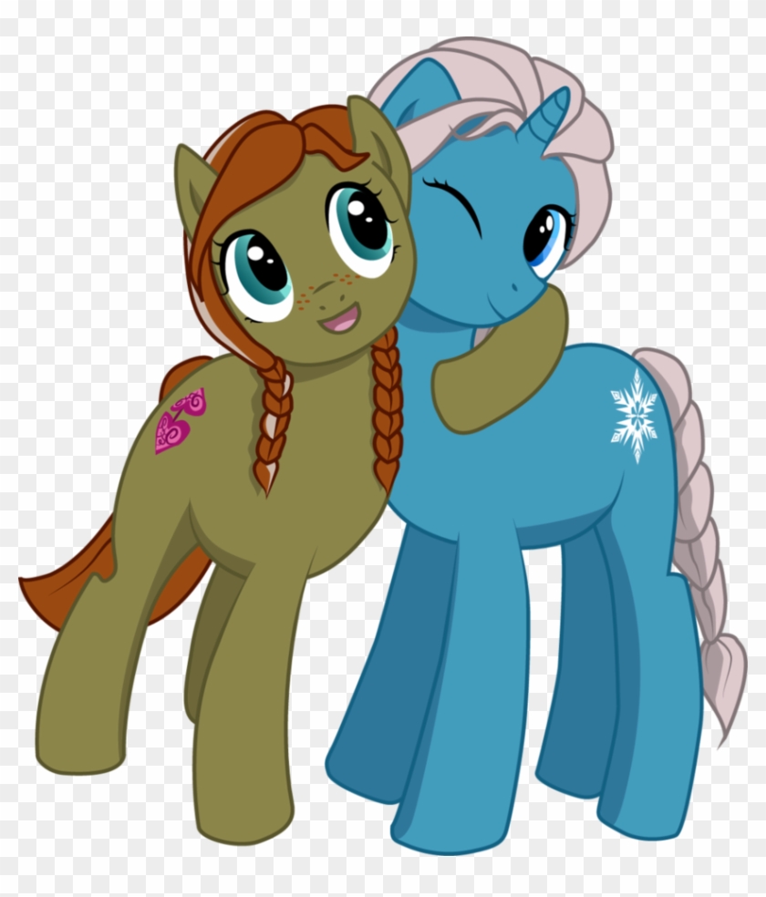 Anna And Elsa Mlp By 1nktear - Cartoon #497683