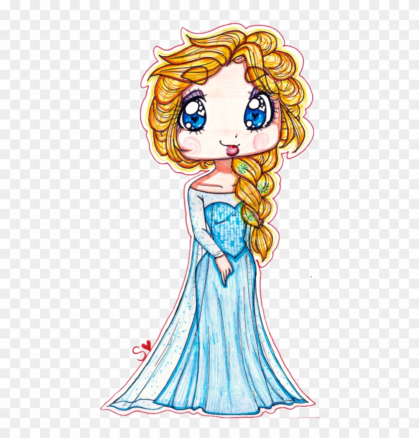Chibi Queen Elsa By Sekaiichihappy - Illustration #497747