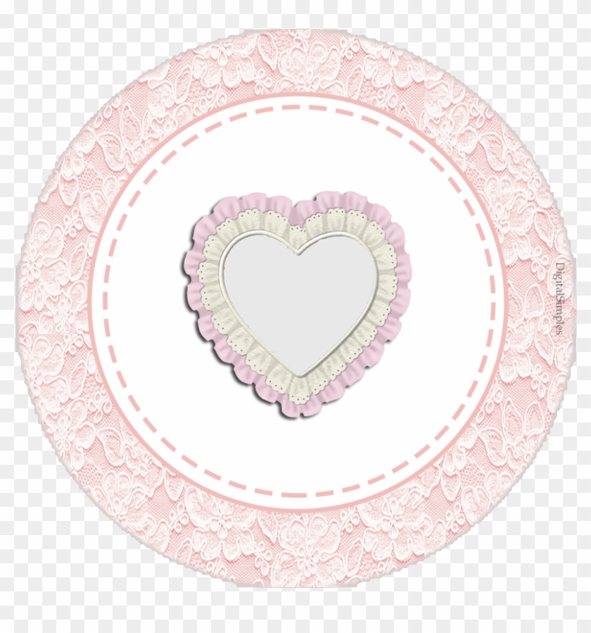 Baptism Pink Free Printable Kit 020 - Heart #497782