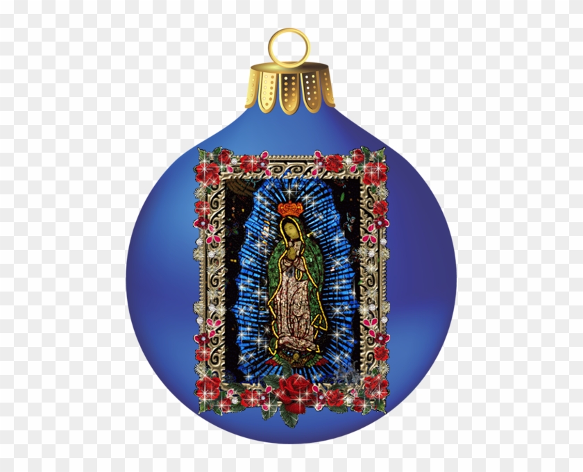 Esferas De Navidad Con Imágenes De La Virgen De Guadalupe - Virgen De Guadalupe Con Glitter #498062