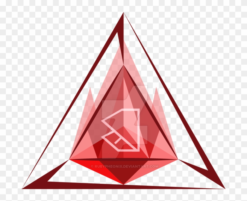 Blazing Ruby Design - Triangle #498257