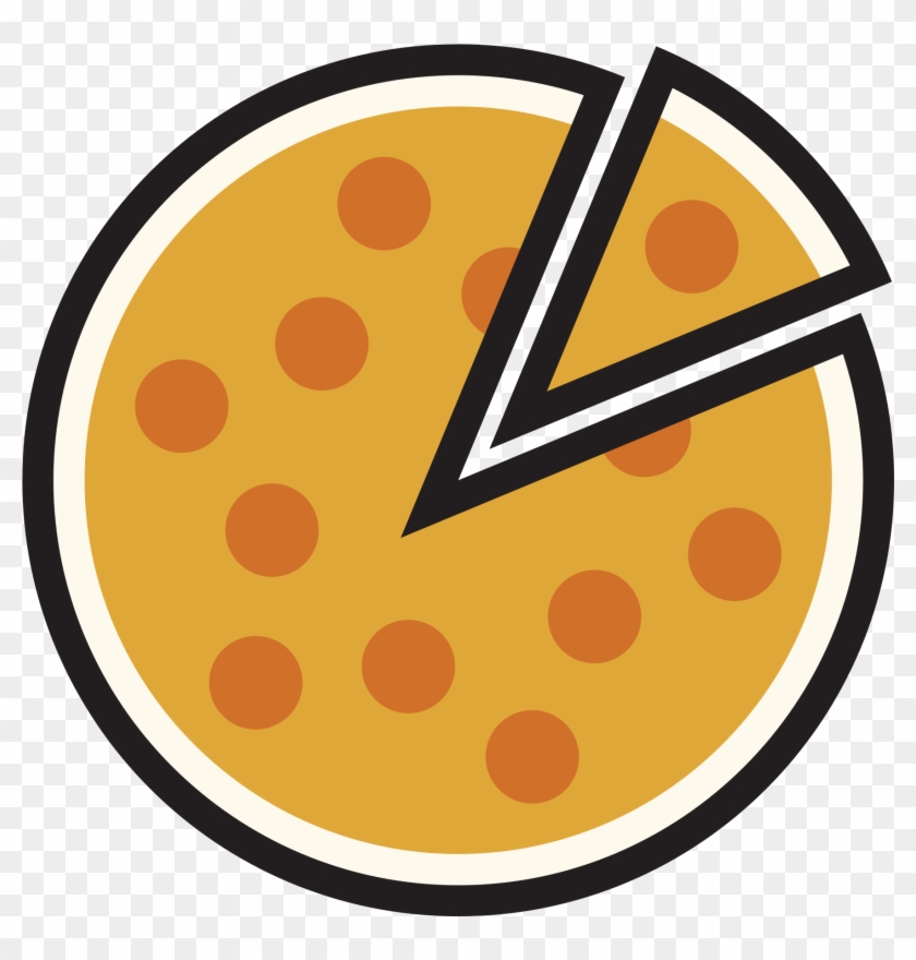 Pizza Slice Clipart 26, - Paw Print In A Circle #498272