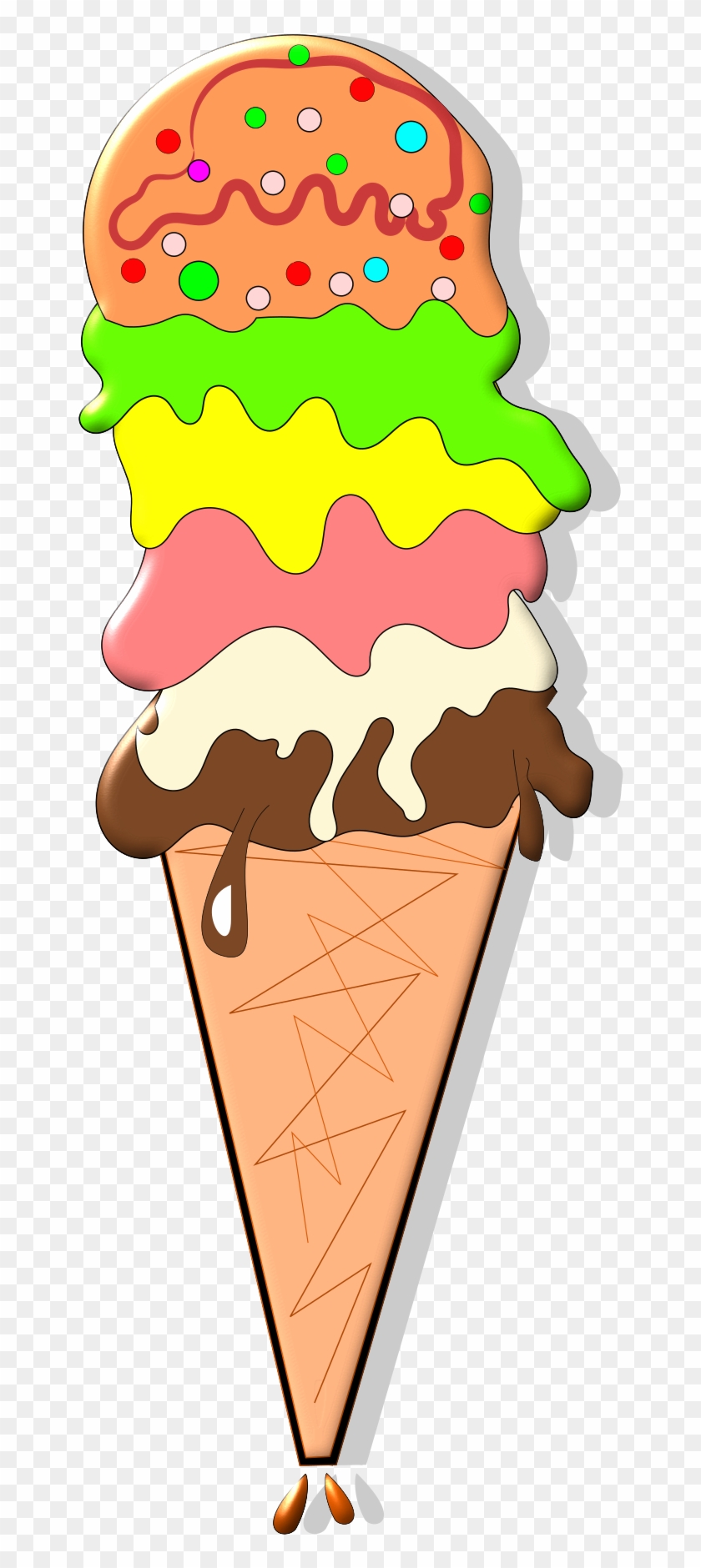 Ice Cream Cones Chocolate Ice Cream Strawberry Ice - Ice Cream Cones Chocolate Ice Cream Strawberry Ice #498377
