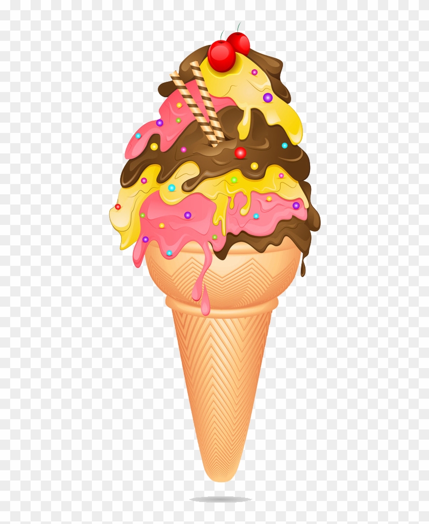 Ice Cream Cone Cupcake Chocolate Ice Cream - Ice Cream Cone Cupcake Chocolate Ice Cream #498405