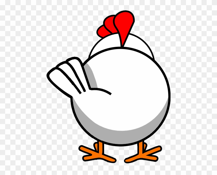 White Chicken Behind By Chickenboy69 - White Chicken Behind By Chickenboy69 #498435