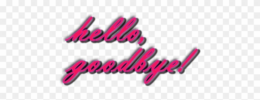 Hello & Goodbye Clipart - Hello & Goodbye Clipart #498441