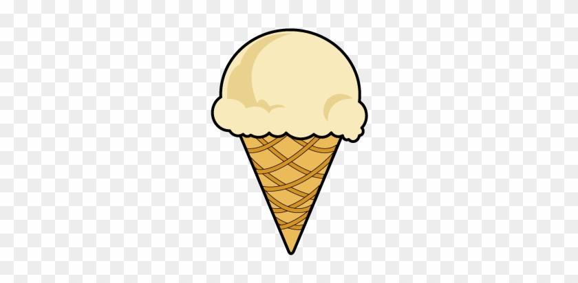 Vanilla Ice Cream - Ice Cream Cone #498464