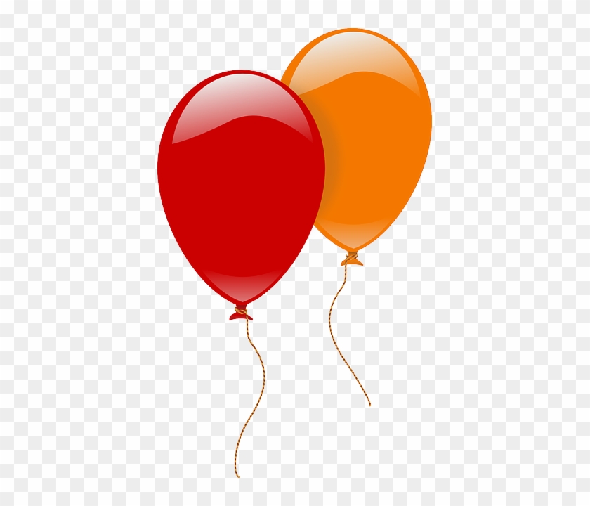 Kids S - Orange And Red Balloons #498589