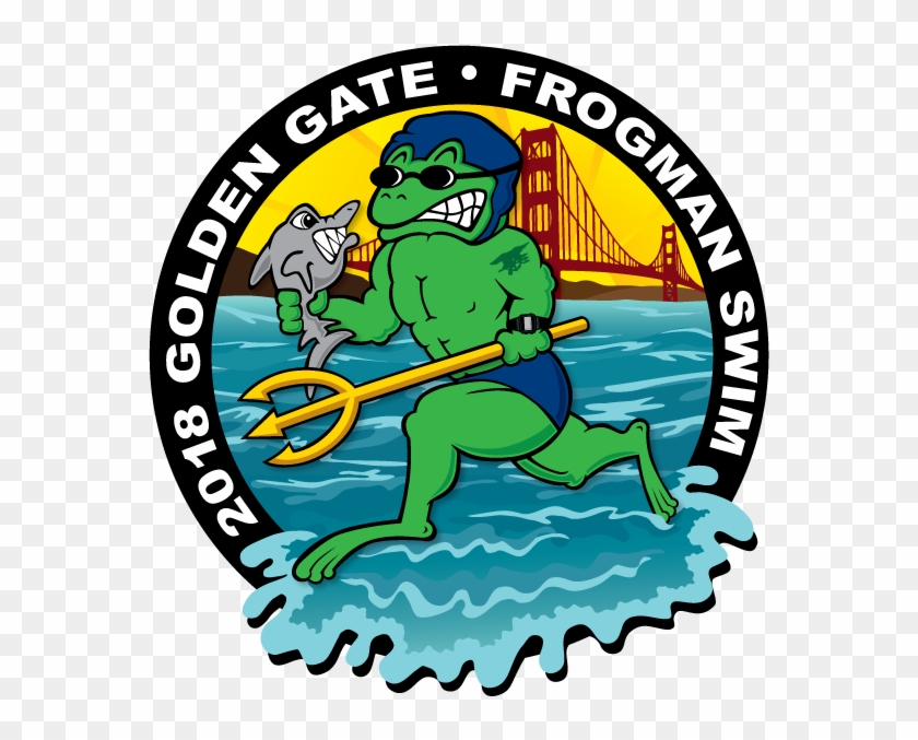 Golden Gate Frogman Swim - Ilocos Norte National High School Logo #498616