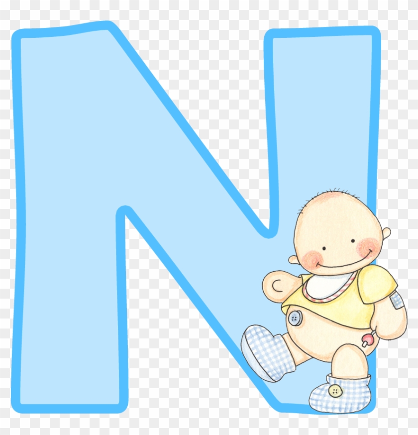 Alfabeto Con Lindo Bebé - Baby Shower Niño #498723