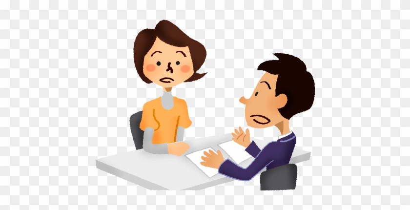 Woman Having Consultation With Advisor シニア イラスト 相談 フリー Free Transparent Png Clipart Images Download