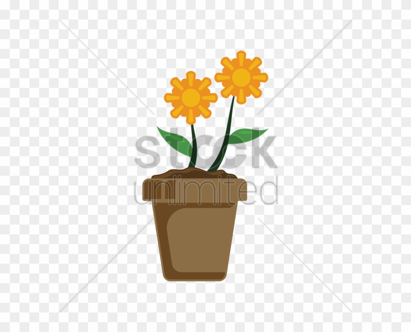 Potted Plants Clipart Flower Port - Clip Art #498773