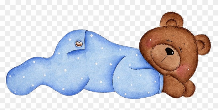 Ositos Bebes Para Baby Shower - Sleeping Teddy Bear Clip Art #498774