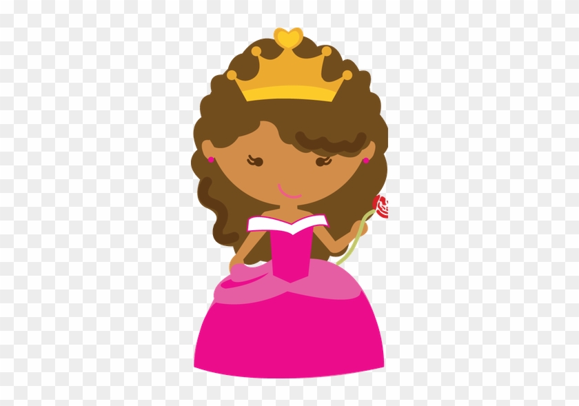 Princesas E Príncipes - Princess With Black Hair Clipart #498834
