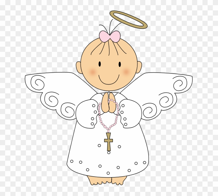 Angelitos Para Bautizo Vector - First Communion Angel For Baptism #498960