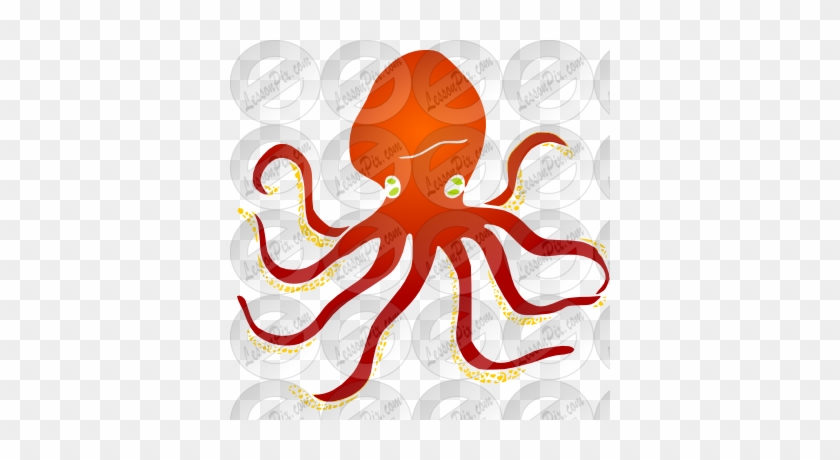 Octopus Clipart Stencil - Octopus #499140