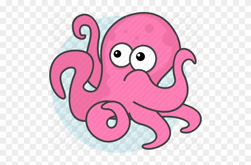 Cartoon Octopus - Sea Animals Cartoon #499155
