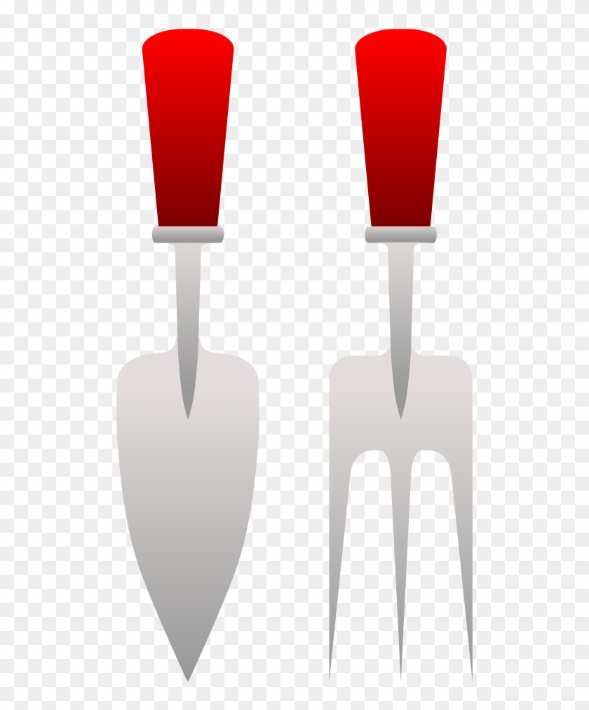 Onlinelabels Clip Art Gardening Fork And Trowel - Garden Fork #499253