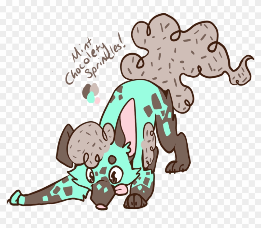 Mint Chocolatey Sprinkles Dog Adoptable [auction] By - Cartoon #499266