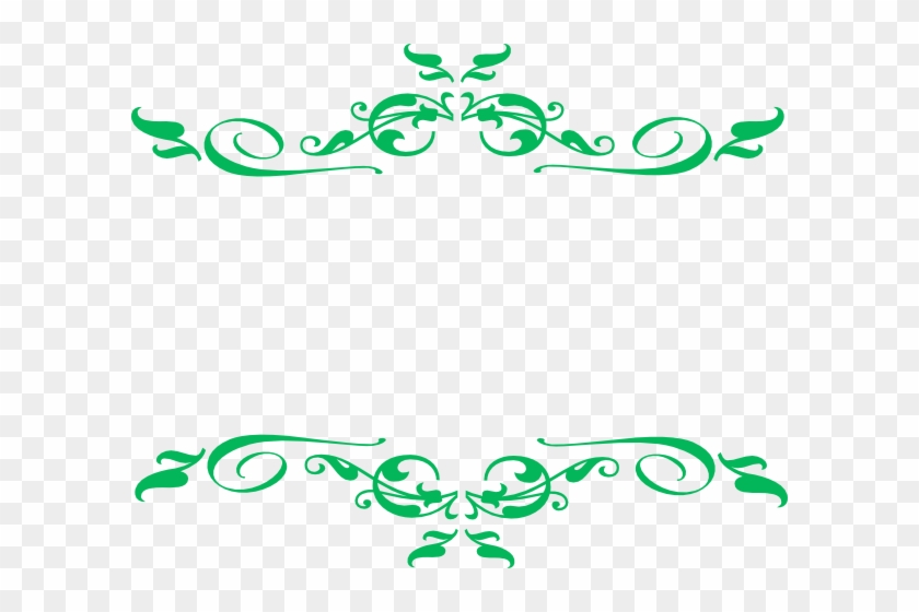 Swirl Green Clip Art At Clker - Decorative Elements Clip Art #499265